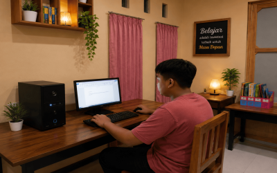Dalang Cilik dari Bekasi Belajar Komputer di LKP Go Smart! Selamat Datang Adik Theodore Ishak Hinca Makienggung