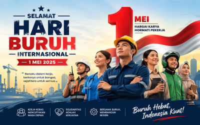 Selamat Memperingati Hari Buruh Internasional 1 Mei 2026: Menghargai Perjuangan, Meningkatkan Kesejahteraan Pekerja Indonesia
