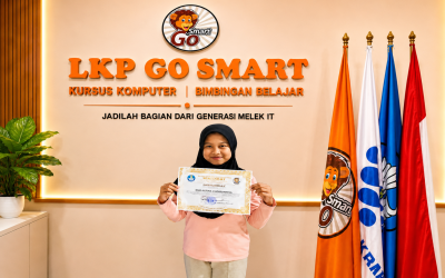 Selamat kepada Nur Affina Choirunnisa, Berhasil Menyelesaikan Kursus Komputer Aplikasi Perkantoran di LKP Go Smart