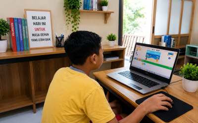 Tetap Setia Belajar Komputer di LKP Go Smart Sejak Kelas 1 SD Hingga Kini Duduk di Kelas 3 SD